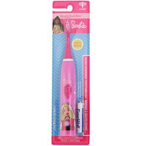 Brush Buddies Barbie Battery Powered Sonic Electric Kids Toothbrush, Soft...
